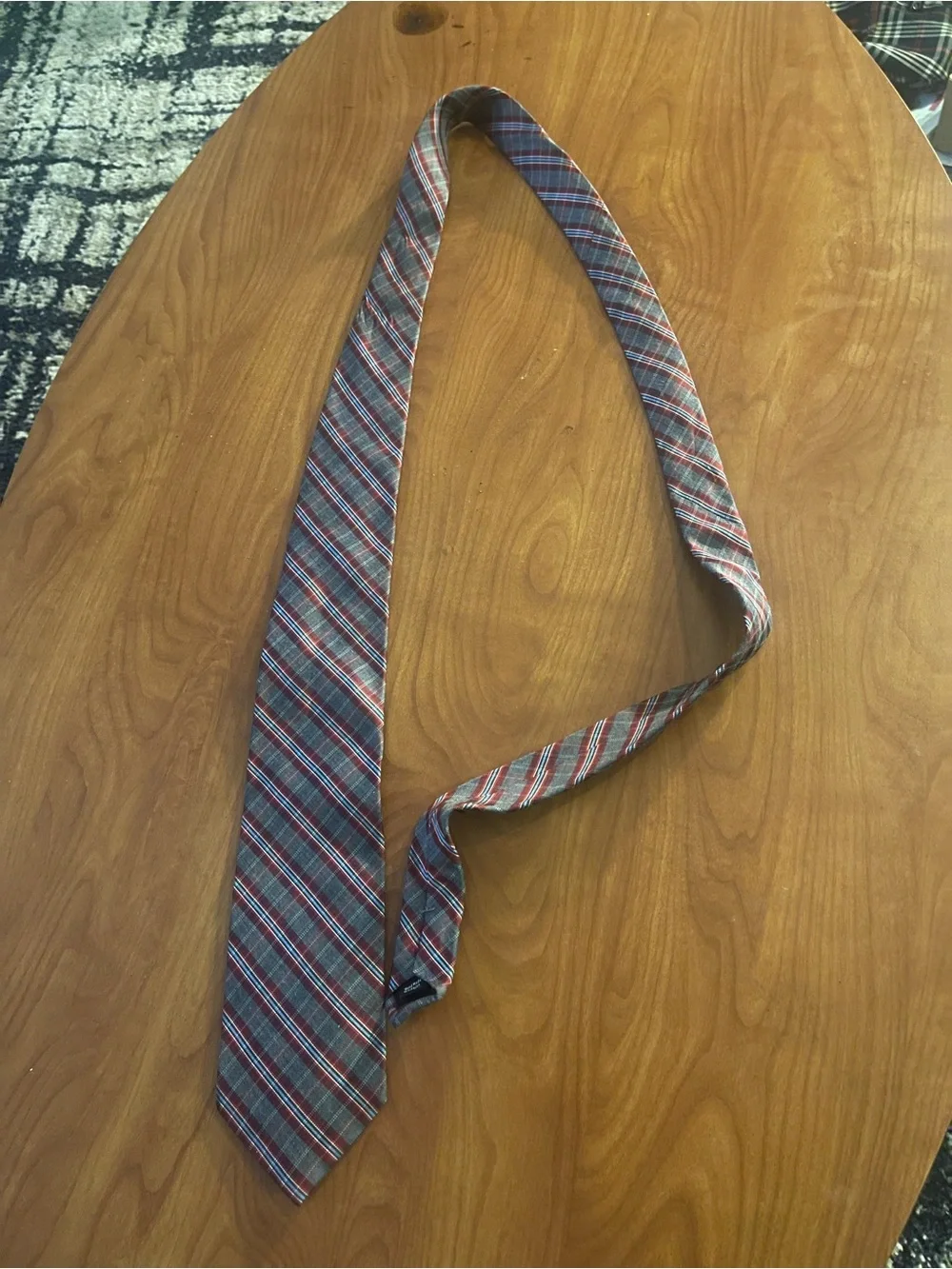 Stafford Red and Blue Diagonal Stripe Tie